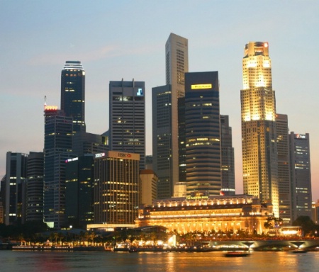1) Establishing - Singapore CBD Skyline