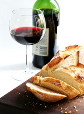 Fresh Bread, Red Wine