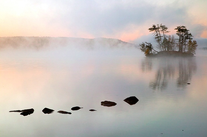 Clearing Mist-Moose Pond