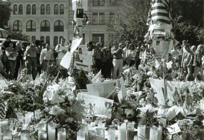 9-11 memorial in Union Square on 9-16