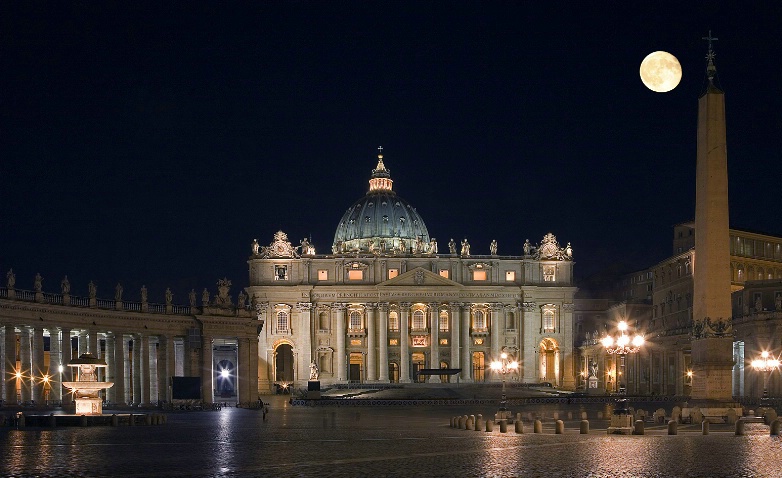 St.Peters Basilica by night