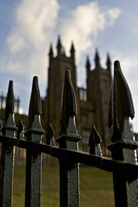 Fence and Castle Detail, Edinburgh