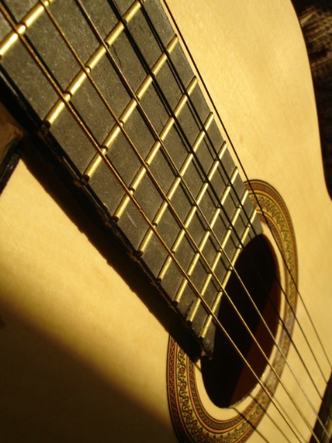His guitar up close