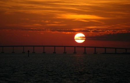 Sunrise over Tampa Bay