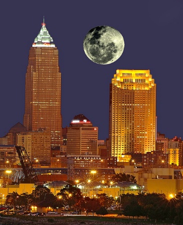 Cleveland Harvest Moonrise