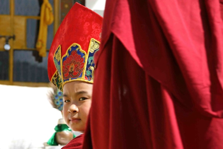 Ceremony for child lama, Thimphu, Bhutan