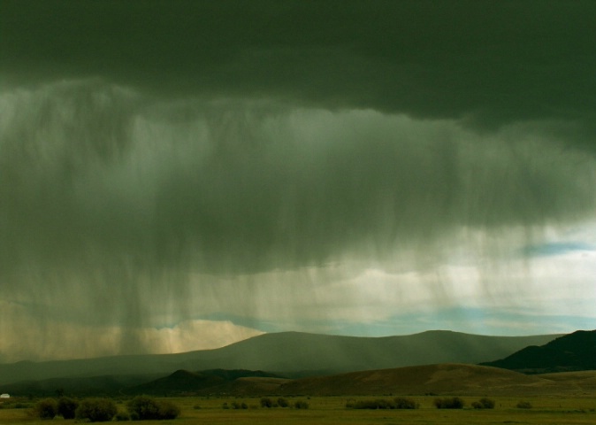 'Gunnison Valley - incoming rainstorm -