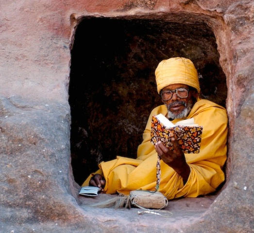 Monk Lalibela Ethiopia