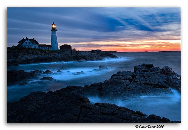 Portland Headlight at sunrise