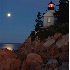 © Greg Lessard PhotoID# 2959916: Moonset Bass Harbor Light