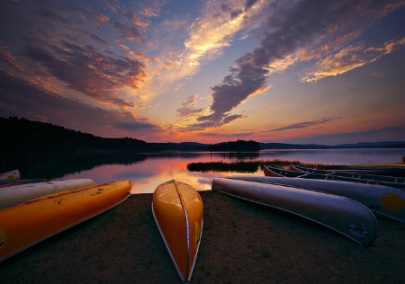 Dawn at Lake of Two Rivers, Algonquin Park