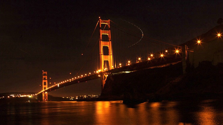Night View of the Golden Gate