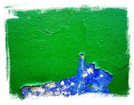 Green over blue