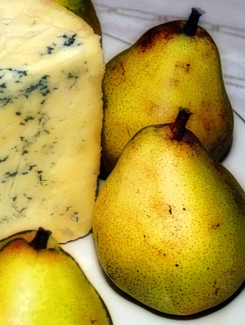 Pears with Stilton
