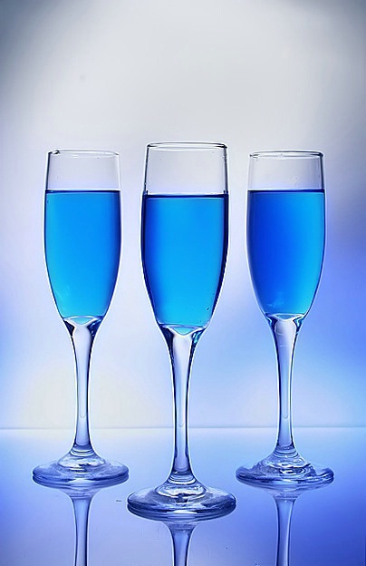 Wine in Blue