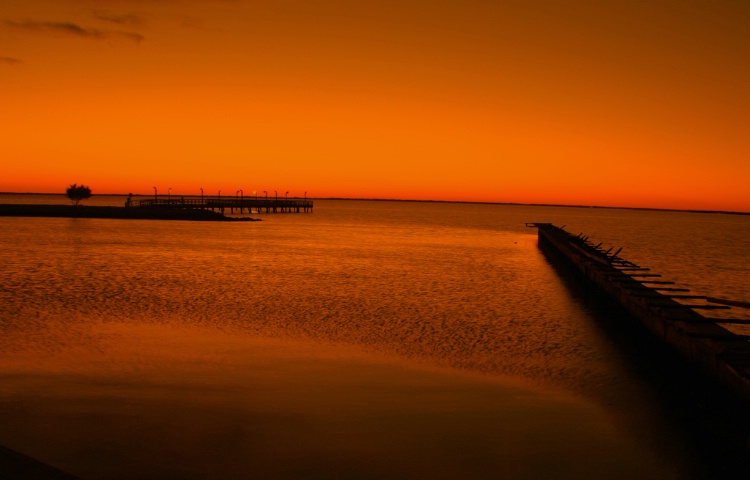 "Sunset pier"