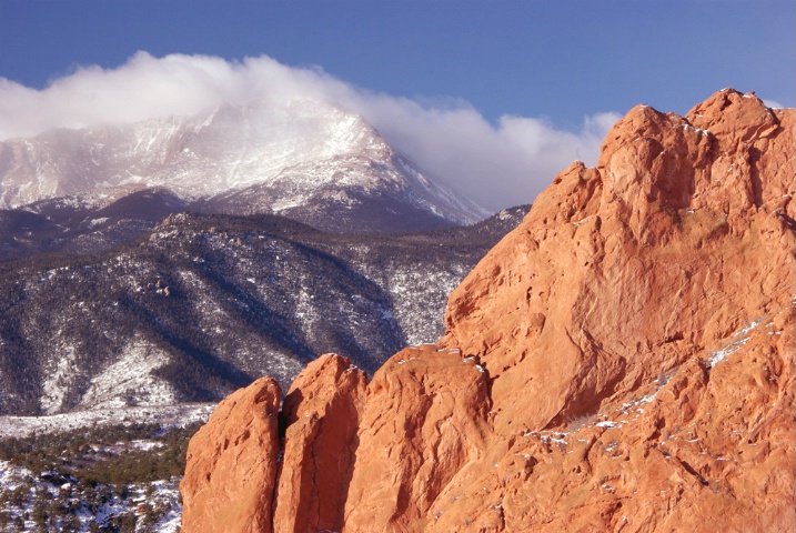Pikes Peak from Garden of the Gods