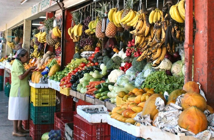 Colorful Produce Stand
