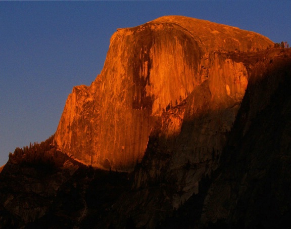 Half Dome at Alpenglow