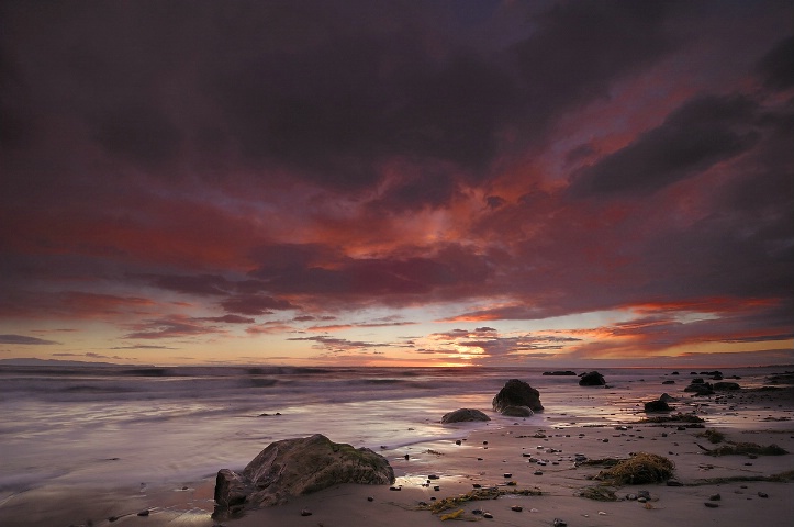 Stormy Sunset at Arroyo Burro Beach