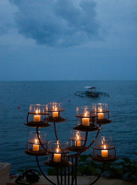 candles and the sea
