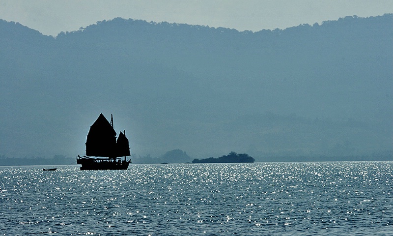 Sailing in Phang-Nga Bay,Thailand