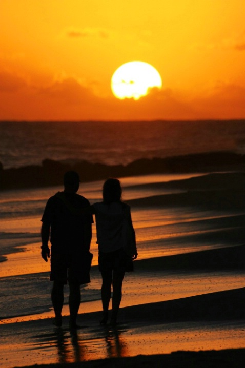 Couple at sunset