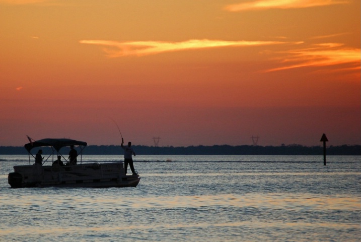 Fishing at Sunset