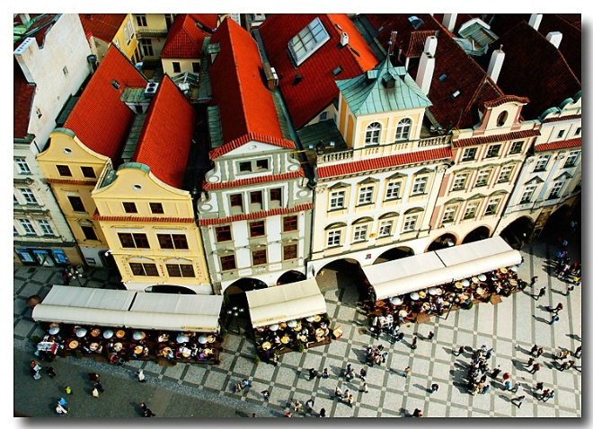 View from the Clock Tower,Prague,Czech Republic