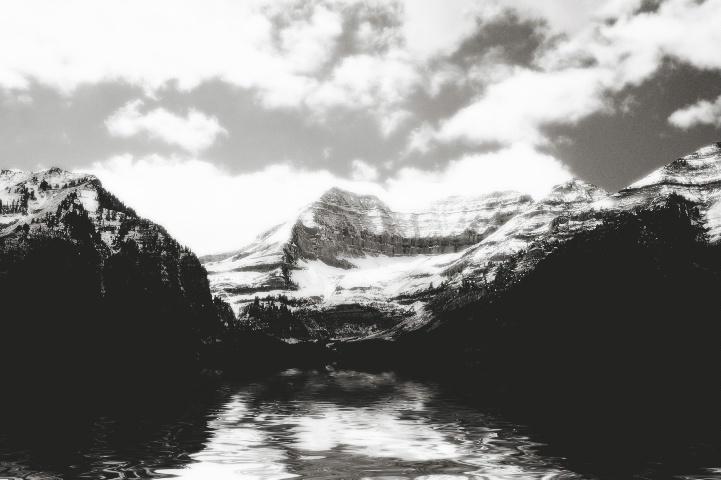 Her Magesty, Mt. Timpanogos (B&W)