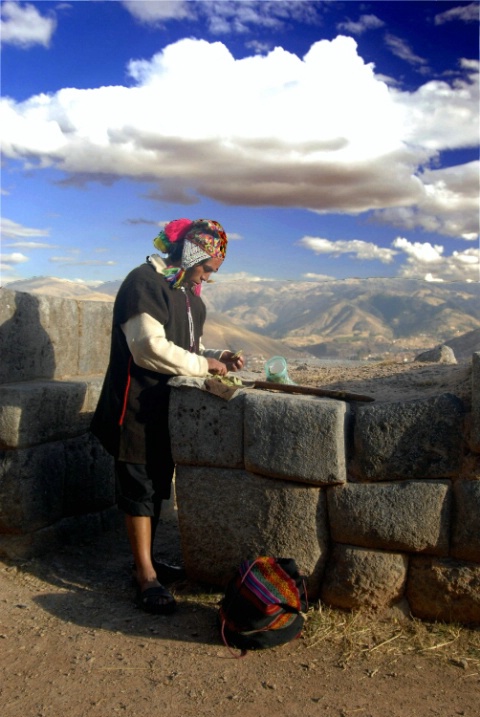 Shaman at Sacsayhuaman - Cusco