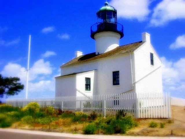 the old Point Loma Lighthouse 