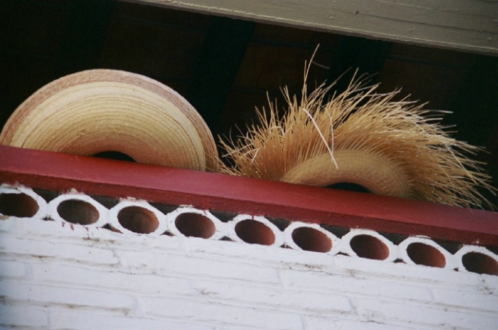 Hats on a Ledge