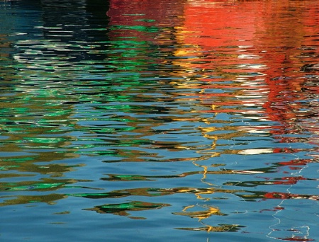 Boat reflections