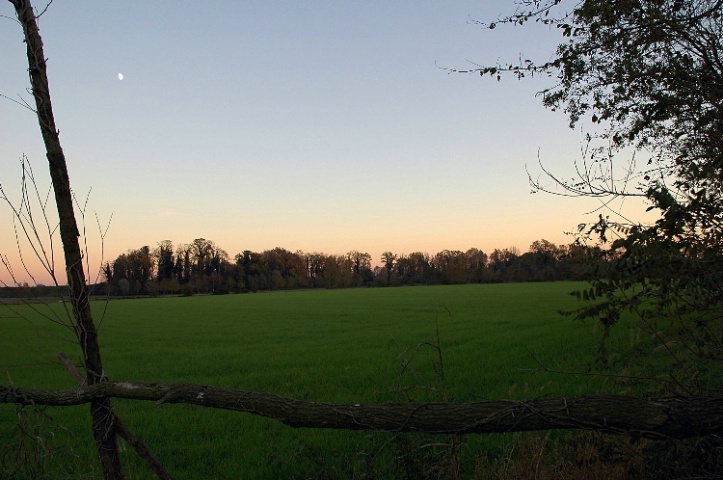 Sunset on the countryside