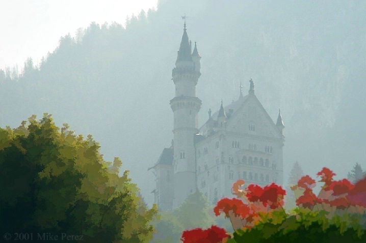 Neuschwanstein Castle  in the Fog - ID: 3389163 © Mike D. Perez