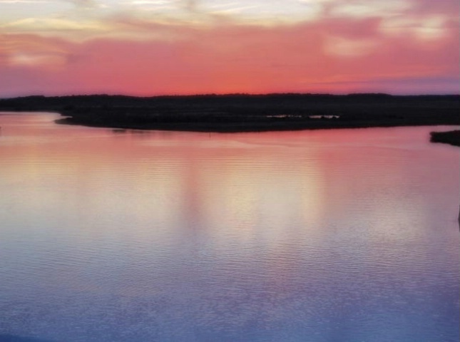 Dusk near the Tidal Marshes