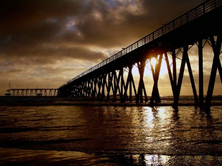 The Pier's Golden Sunset.