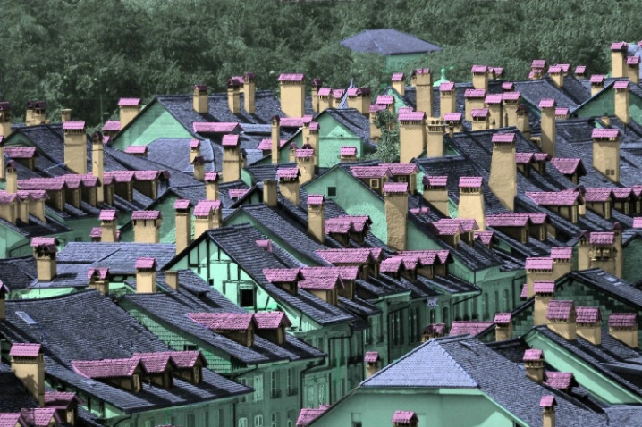 Roof tops - After Coloring