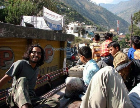 Bus Top Ride at 5000 ft