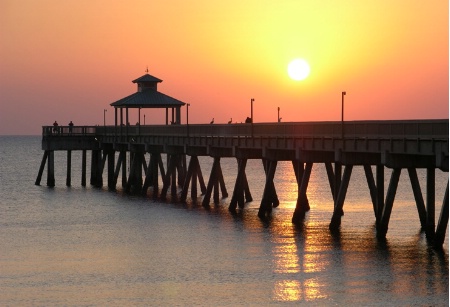 Sunrise Over Pier