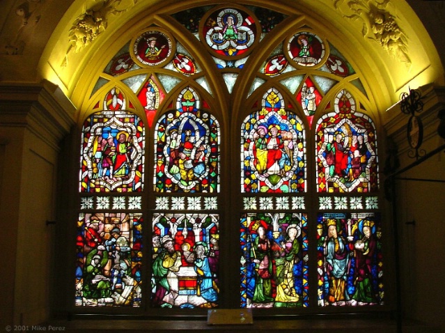 Stained Glass Window, Klosteneuberg Abbey, Austria - ID: 3477111 © Mike D. Perez