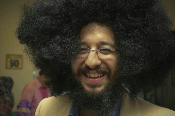 The Rabbi Celebrating Purim