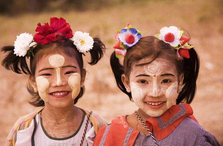 Two Burmese Girls