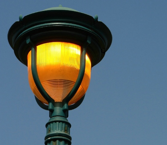 Lamp in daylight