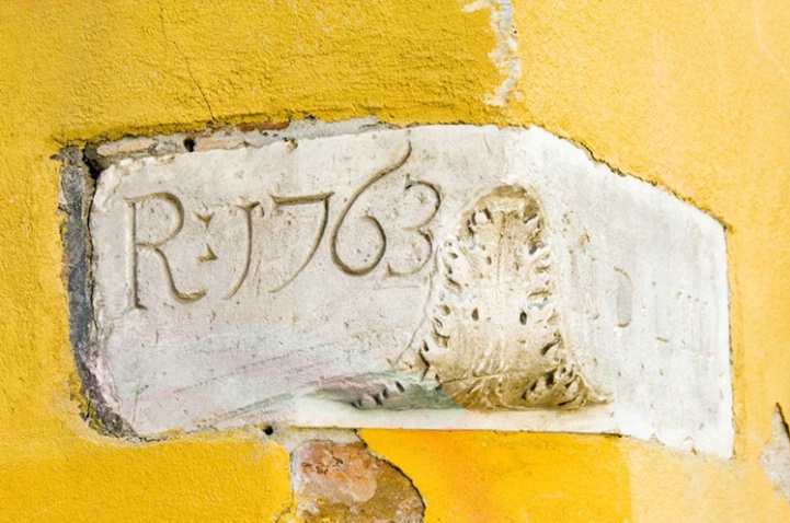 Corner Stone, circa 1763, Urbino, Italy - ID: 3556213 © Larry J. Citra