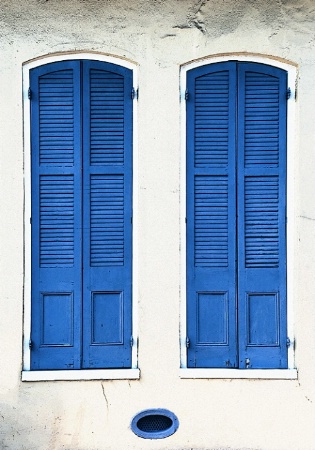Two Blue Doors