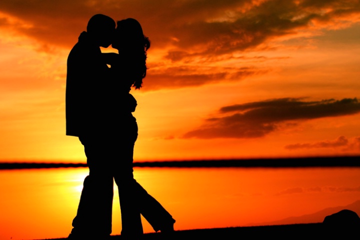 Kissing at the Sunset