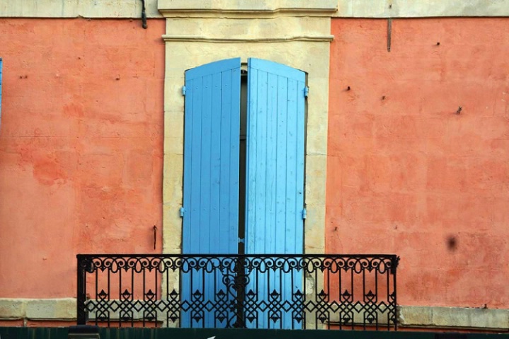 Blue Door, Black Fence