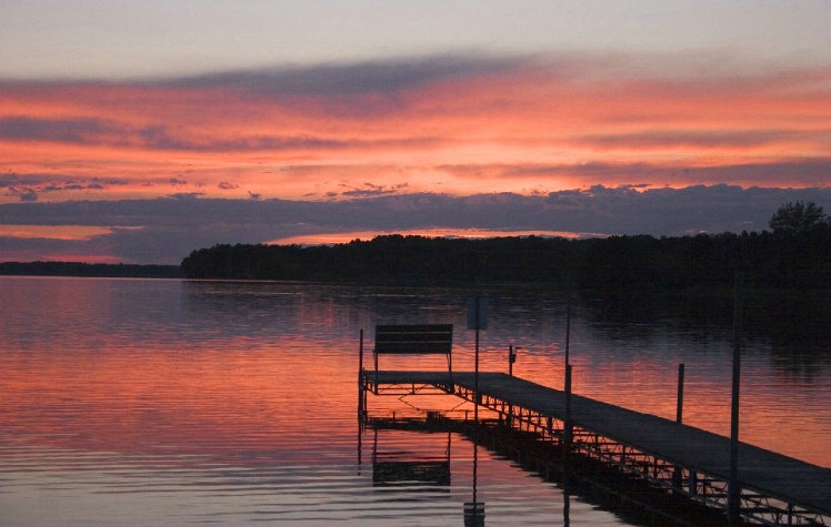 Sunset on Lake Benedict